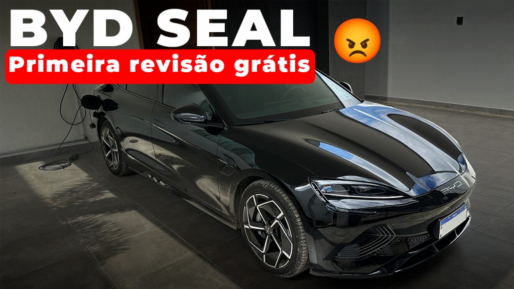 BYD SEAL preto após 1 ano de uso - primeira revisão grátis agendada